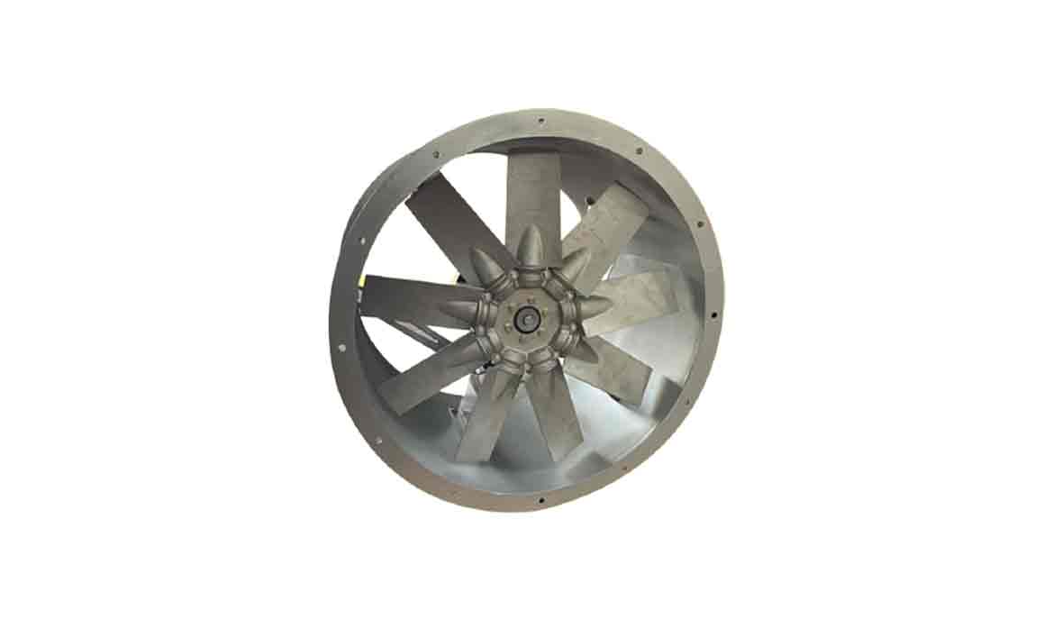 Cast aluminium impeller, adjustable pitch hub
